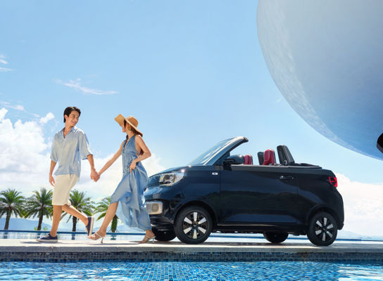 2 در 2 صندلی Wuling Ev ماشین Mini Wuling Hong Guang 280 کیلومتر