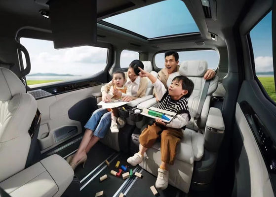 5 در 6 صندلی Geely Zeekr Ev 009 Zeekr برقی ماشین 702-822KM برد طولانی
