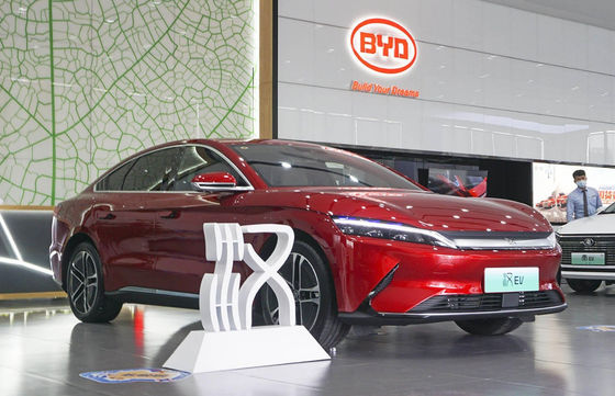 5 در 5 صندلی BYD Han EV ماشینs Pure برقی Mid Large 610-715KM